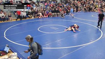 114 lbs Quarterfinal - Tayler Pinzok, Chautauqua Lake vs Dallas Bohling, Groton