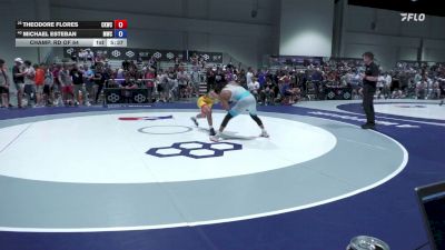 61 kg Champ. Rd Of 64 - Theodore Flores, Cliff Keen Wrestling Club vs Michael Esteban, Michigan Wrestling Club
