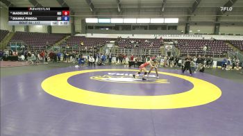 117 lbs Quarterfinal - Dianna Pineda, Alfred State vs Madeline Li, New England College