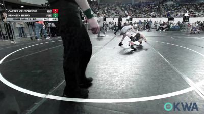 73 lbs Consolation - Carter Crutchfield, Keystone Kids Wrestling Club vs Kenneth Henry, Powerhouse