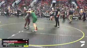 155 lbs 7th Place Match - Emma Hartline, Hartford WC vs Katalina Thompson, Eaton Rapids Youth WC