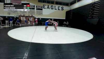 190 lbs Consi Of 8 #1 - Jaycee Diaz, Danbury vs Elias Mendez, West Haven