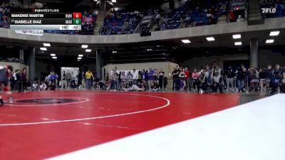 115 lbs Champ. Round 3 - Isabelle Diaz, Chicago (Agricultural Science) vs Makensi Martin, Unattached