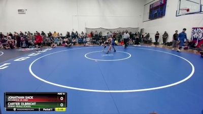 95-99 lbs Round 2 - Jonathan Sack, McCormick Jr. High vs Carter Olbricht, Gering Middle School