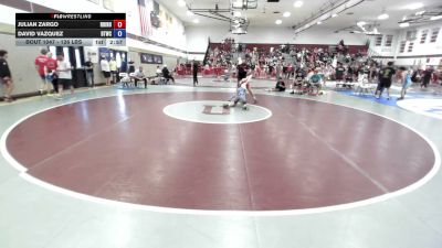 126 lbs Quarterfinal - Julian Zargo, Rhino Wrestling vs David Vazquez, Bitetto Trained Wrestling