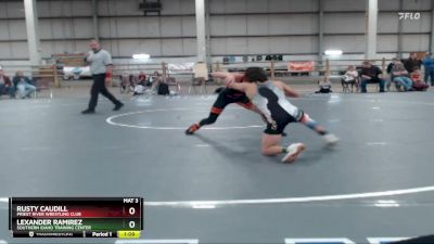 84 lbs Quarterfinal - Rusty Caudill, Priest River Wrestling Club vs Lexander Ramirez, Southern Idaho Training Center