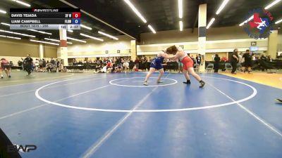 285 lbs Consi Of 8 #1 - Davis Tejada, 3F Wrestling vs Liam Campbell, Flower Mound High School Wrestling