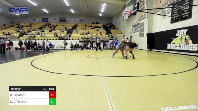 140 lbs Rr Rnd 1 - Kamayolynn David, Har-Ber High School vs Gracie Gifford, Sand Springs HS