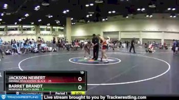 152 lbs Quarters & Wb (16 Team) - Jackson Neibert, Indiana Smackdown Black vs Barret Brandt, Nebraska Beach Bums