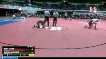 165 lbs Semifinals (8 Team) - Bastian Hawkins, Lafayette vs Seth Combs, Kingsfork