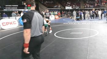 D 2 120 lbs 3rd Place Match - Jayden Jamison, Archbishop Shaw vs Antonio Femmer, St. Thomas More