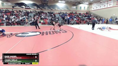 120 lbs Champ. Round 1 - Gage Hadsel, Mat Demon Wrestling Club vs Cohen Wells, Ascend Wrestling Academy