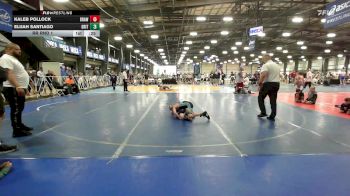 90 lbs Rr Rnd 1 - Kaleb Pollock, Brawler Elite vs Elijah Santiago, Grit Mat Club Blue