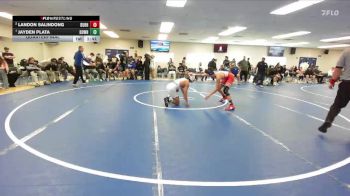 132 lbs Quarterfinal - Jayden Plata, Downey vs Landon Salindong, Durham