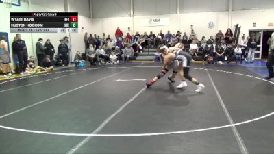123-130 lbs 1st Place Match - Huston Hookom, Independence vs Wyatt Davis, North Fayette Valley