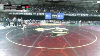 Boys 3A 138 lbs Champ. Round 2 - Soren Andersen, Stanwood vs Wilson Didimba, Highline