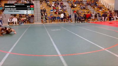 157 lbs Cons. Round 1 - Jaheim Jallah, Iowa Central Community College vs Jonas Petrie, Rochester-CTC