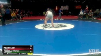 155 lbs 5th Place Match - Aby England, Olathe vs Rosebelle Atayde, Denver North