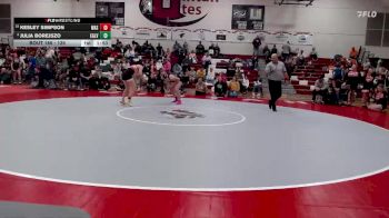 135 lbs Champ. Round 2 - Kesley Simpson, Wasatch vs Julia Borejszo, Eagle Valley
