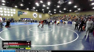 145 lbs Cons. Round 3 - Joshua Valenzuela, Coalinga vs Angel Valenzuela, Mercerd