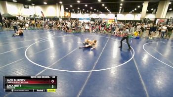 144 lbs Cons. Round 3 - Jack Burdick, Carbon Wrestling Club vs Zack Butt, Ridgeline