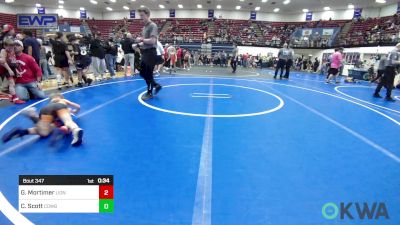 40 lbs Final - Grayson Mortimer, Lions Wrestling Academy vs Cash Scott, Cowboy Wrestling