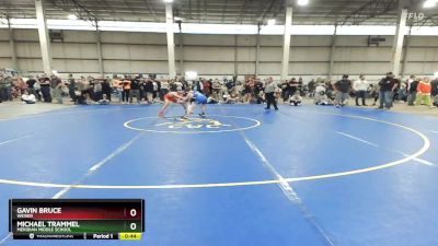 105 lbs Cons. Round 4 - Michael Trammel, Meridian Middle School vs Gavin Bruce, Weiser