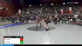4A-170 lbs 5th Place Match - Seth Scott, Cheyenne East vs Mathew Foster, Rock Springs