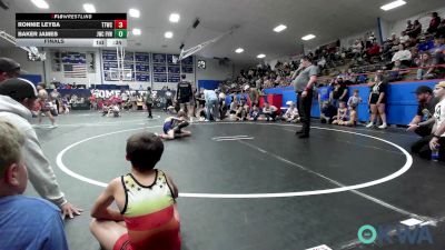58 lbs Final - Ronnie Leyba, Team Tulsa Wrestling Club vs Baker James, Jacket Wrestling Club