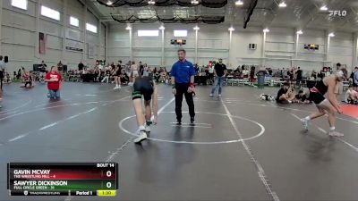 150 lbs Round 5 (6 Team) - Gavin McVay, The Wrestling Mill vs Sawyer Dickinson, Full Circle Green