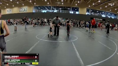 48 lbs Round 4 (6 Team) - Israel Jimenez, SouthWest Elite vs Kolby Hartman, Mat Assassins Red