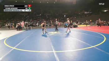 6A Boys 138 lbs Champ. Round 2 - Jonas Stock, Mountainside Boys vs Ryder Sprague, West Linn Boys