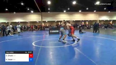 100 kg Prelims - Daniel Chaid, California Regional Training Center (CA RTC) vs Karl Oeser, 505 Wrestling Club