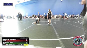 84 lbs Champ. Round 1 - Isaac Milhon, Bobcat vs Quintyn Hendrich, SlyFox
