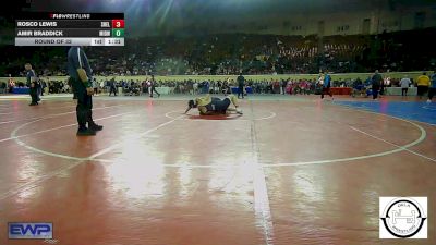 175 lbs Round Of 32 - Rosco Lewis, Shelton Wrestling Academy vs Amir Braddick, Midwest City JH