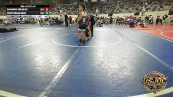 60 lbs Round Of 16 - Boomer Stevens, Coweta Tiger Wrestling vs Trysten Harris, Commandos Wrestling Academy
