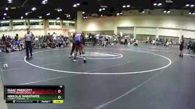 195 lbs Round 8 (10 Team) - Nikkolai Wagstaffe, Cowboy Forever vs Isaac ...