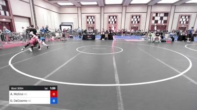 88 lbs Consi Of 8 #2 - Austin Molina, Md vs Grayson DeCosmo, Md