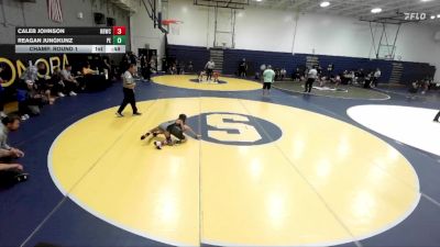 63 lbs Champ. Round 1 - Reagan Jungkunz, Poway Elite vs Caleb Johnson, Rancho Bernardo Wrestling Club