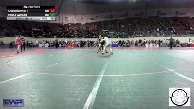 200 lbs Round Of 16 - Aislin Barnett, Kingfisher YellowJackets vs Paola Vargas, Santa Fe South