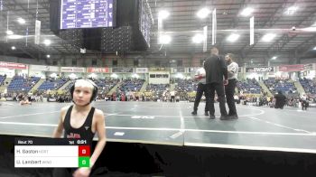 70 lbs Final - Hunter Gaston, North Fork Miners vs Uriah Lambert, Windsor Middle School