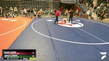 56 lbs Champ. Round 1 - Elijah Harris, Saratoga Wrestling Club vs Adrian Torres, Worland Wrestling Club