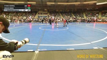 66 lbs Quarterfinal - Kyara Barral, Lawc vs Grace Sinks, Tj Trained