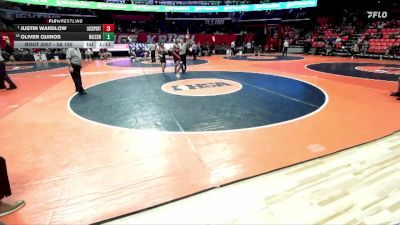 3A 150 lbs Champ. Round 1 - Justin Wardlow, Lockport (Twp.) vs Oliver Quiros, Skokie (Niles North)