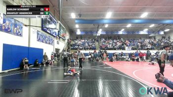 37-40 lbs Consolation - Barlow Schubert, Chandler Takedown Club vs Brantley Hendricks, Claremore Wrestling Club
