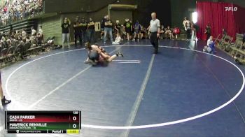 130 lbs Round 5 (6 Team) - Cash Parker, Idaho vs Maverick Renville, Kansas Rattlers