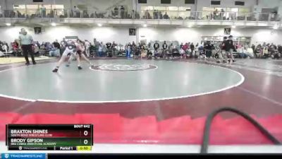 126 lbs Cons. Round 2 - Brody Gipson, Red Cobra Wrestling Academy vs Braxton Shines, South Bend Wrestling Club