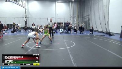 100 lbs Round 5 (6 Team) - Braydon Uricchio, Grit Mat Club Red vs CJ Votta, Headhunters