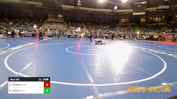 80 lbs Consi Of 16 #1 - Quade Probst, Wasatch Wrestling Club vs Ryland Aston, Teknique Wrestling