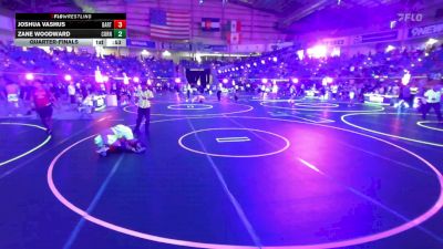 138 lbs Quarterfinal - Joshua Vashus, Bartlesville WC vs Zane Woodward, Corner Stone Wrestling
